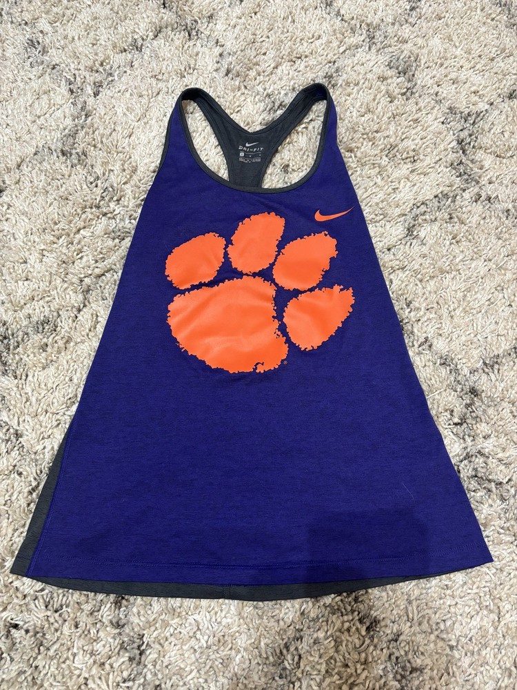 Womens Nike Dri Fit Clemson Tank Top