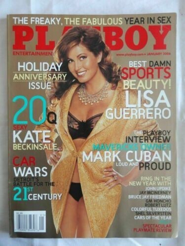 Playboy January 2006 Lisa Guerro, Mark Cuban, Kate Beckinsale, Excellent