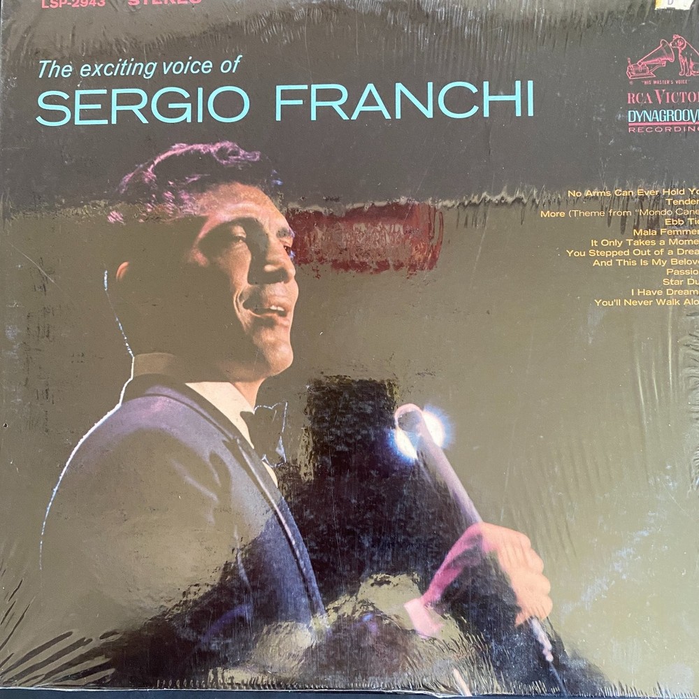 Sergio Franchi – The Exciting Voice LP Record 1964 RCA Victor Pop Vocal 33 RPM