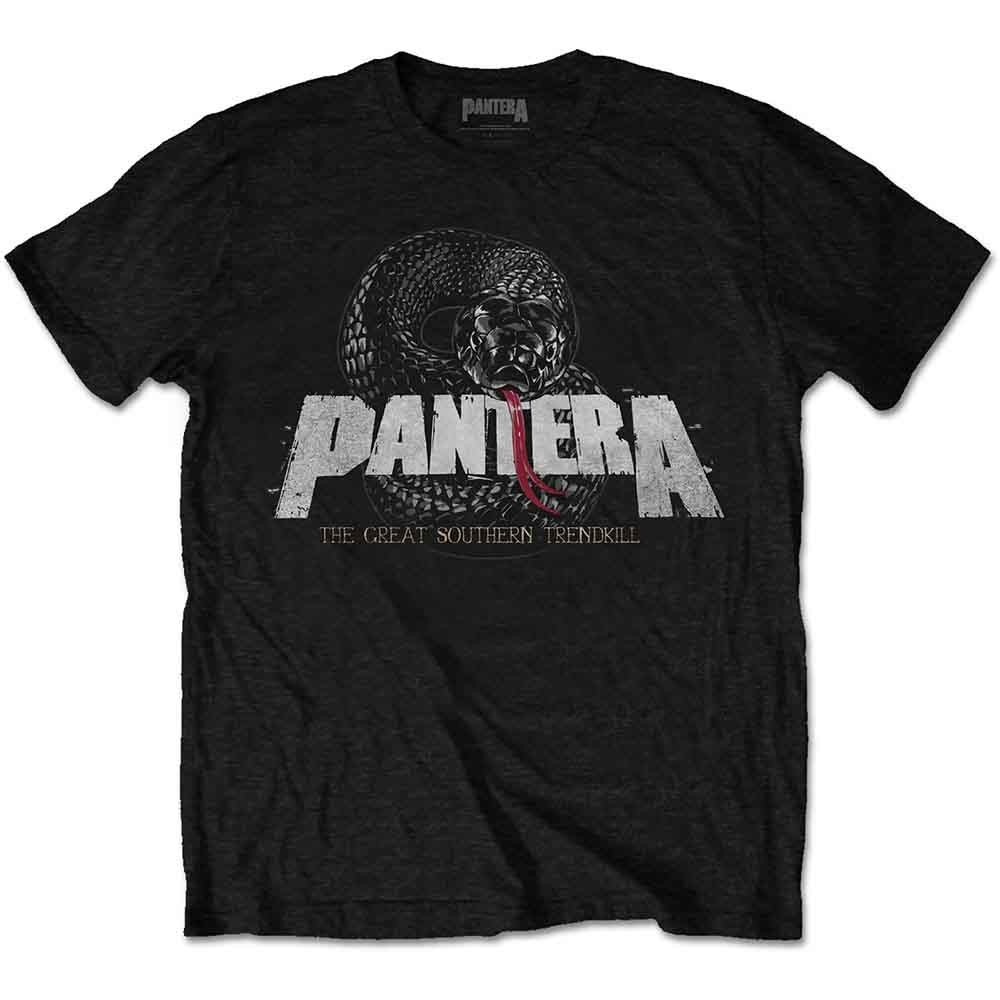 Pantera T Shirt Great Southern Trendkill Snake Band Logo Official Mens Black