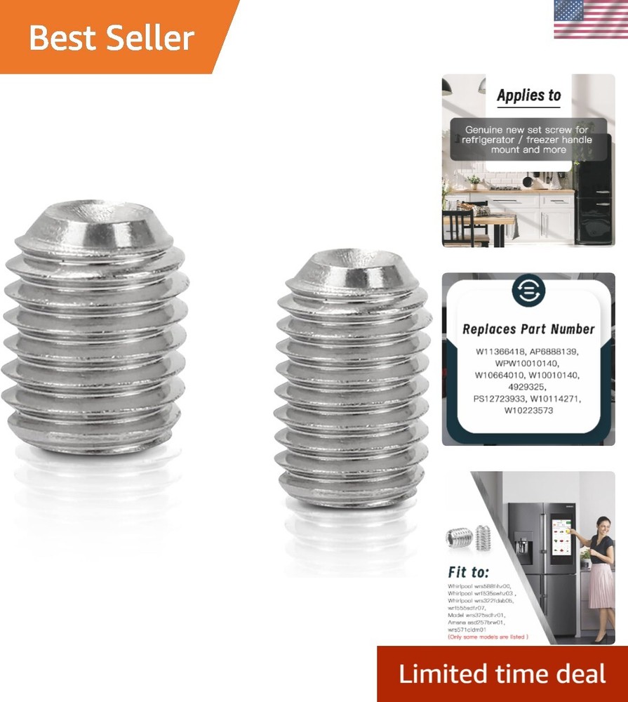 Refrigerator Freezer Door Handle Mounting Set Screw - AM 1-5-1 - EA221008