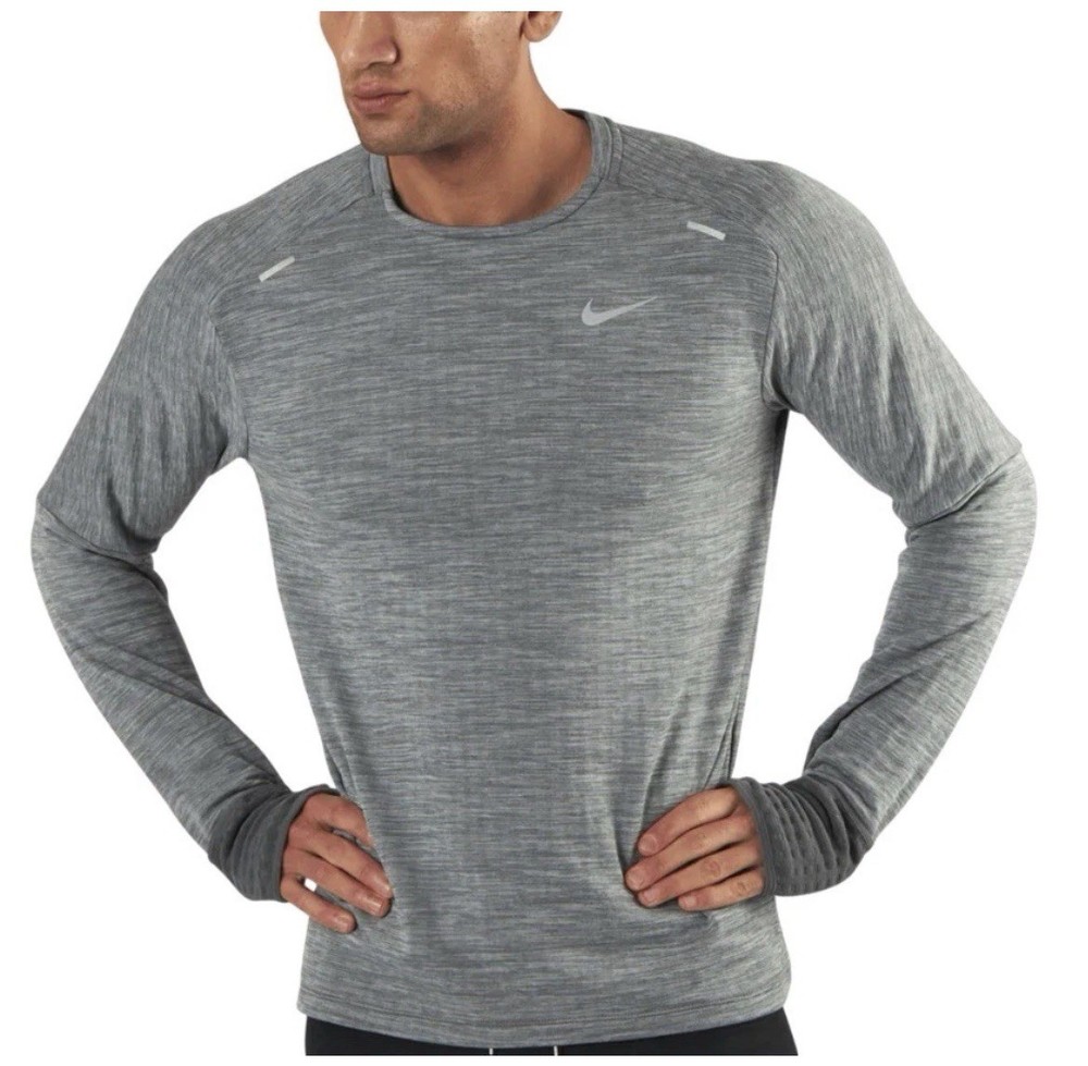 Nike Therma-Fit Repel Element Grey Running Top Reflective Men’s Size L
