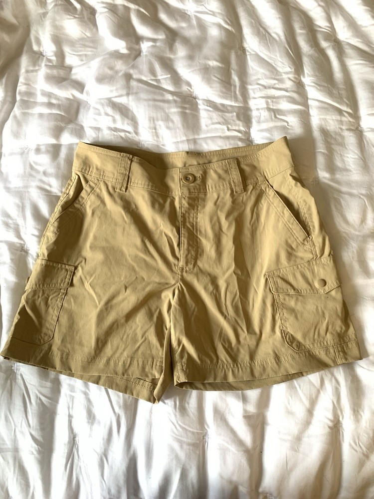 Women’s Eddie Bauer Hiking Cargo Pocket Nylon Stretch Shorts Size 4