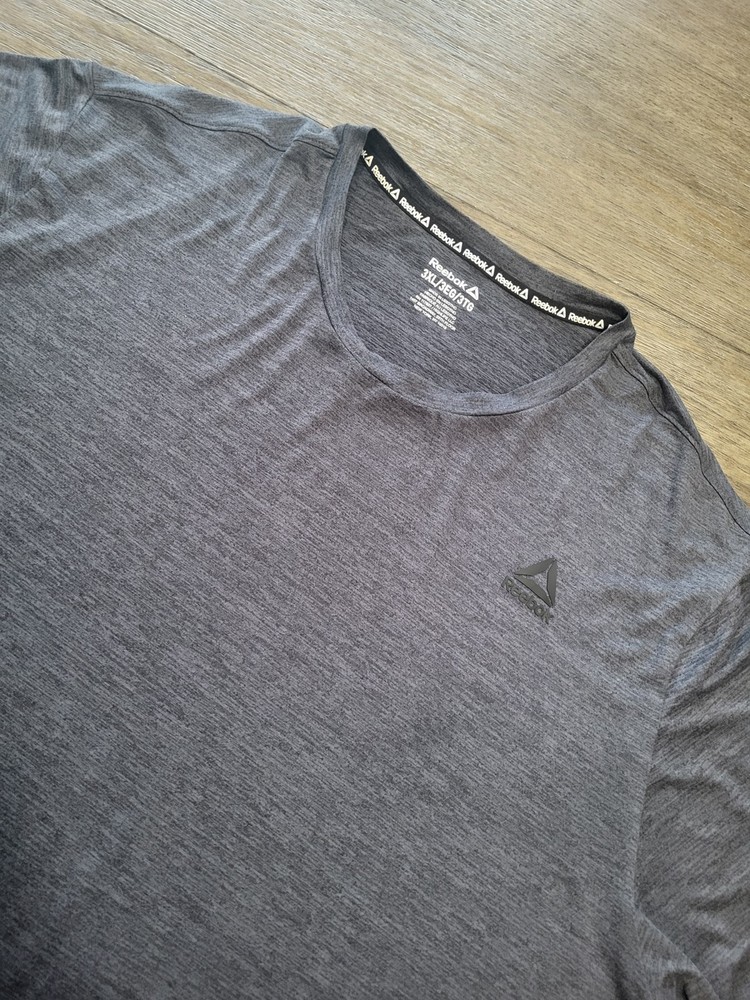 Reebok Shirt Mens 3XL Gray Mild Compression Short Sleeve SUPER SOFT Athletic