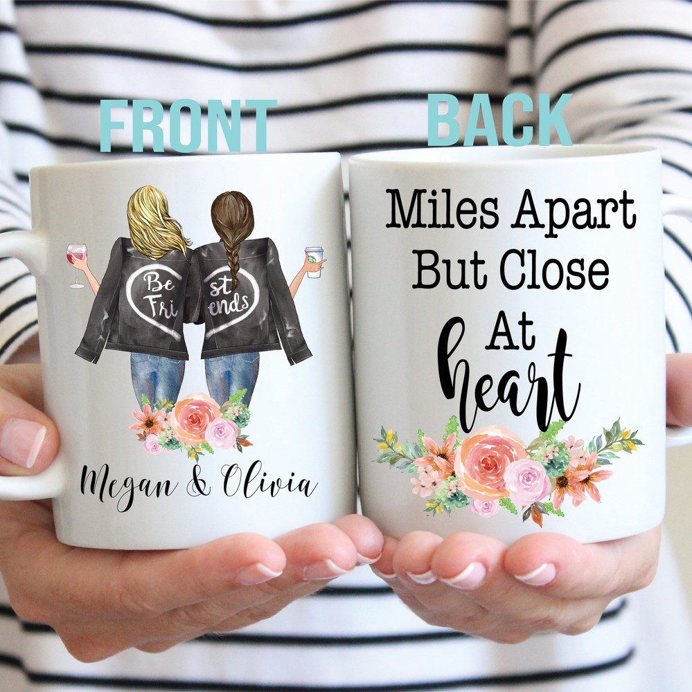 Custom Best Friend Gift Custom Bff Mug Moving Away Gift Long Distance Gift
