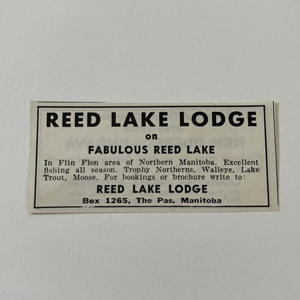 Reed Lake Lodge Fabulous Reed Lake The Pas MB Canada 1965 Magazine Ad SAG6-S7