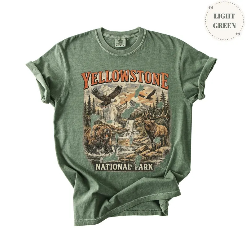 Vintage Yellowstone National Park Comfort Tee