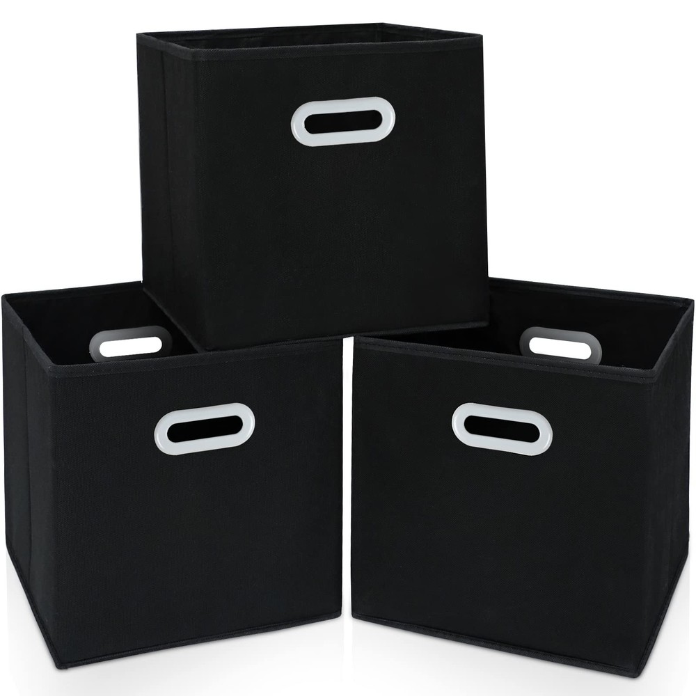 SEVENDOME Foldable Fabric Storage Bins with Dual Handles for Cube Organizer