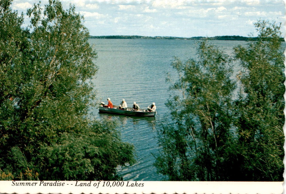 Crosslake, Minnesota, Land of 10,000 Lakes, NMN Inc. Postcard