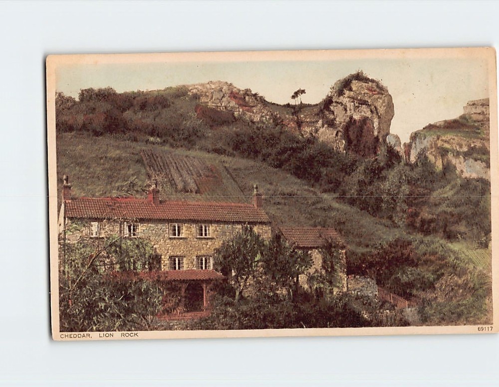Postcard Lion Rock Cheddar England