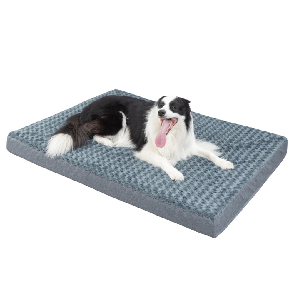 Orthopedic Memory Foam Dog Bed for Large Breeds - Waterproof Egg Crate Design