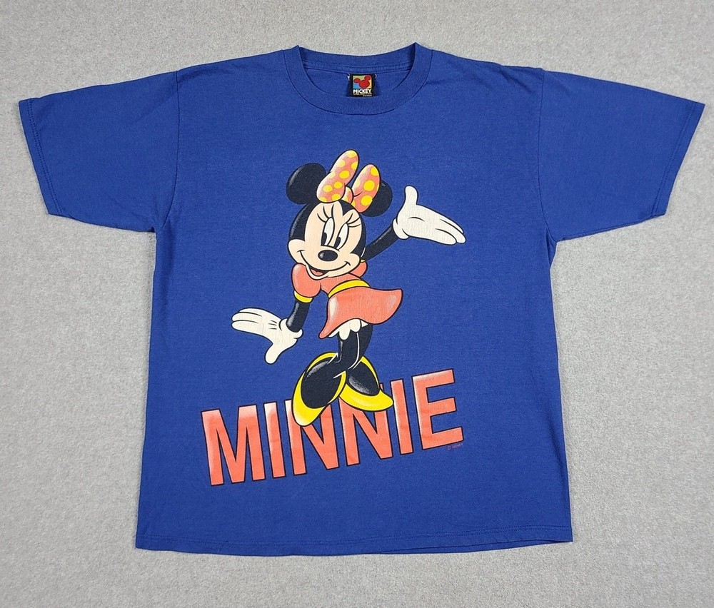 Vintage Disney Unlimited Minnie Mouse Disney T-Shirt Sz L Mickey Cartoon USA