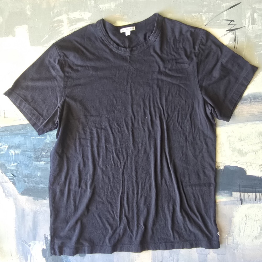 Standard James Perse Short Sleeve Crew Neck T-Shirt Size 4 Mens XL Navy Cotton