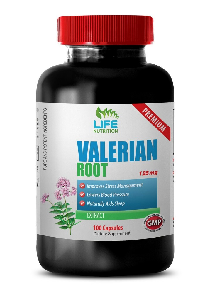 Root Extract - Valerian Root 125mg - Promotes Sleep Support Capsules 1B