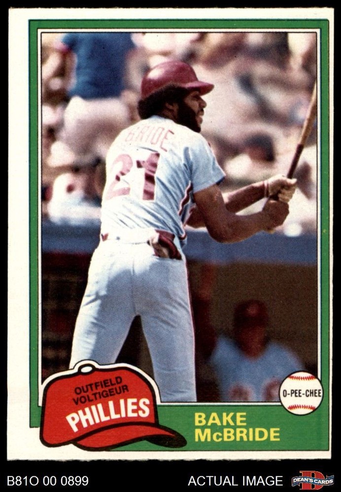 1981 O-Pee-Chee #90 Bake McBride Phillies 3 - VG