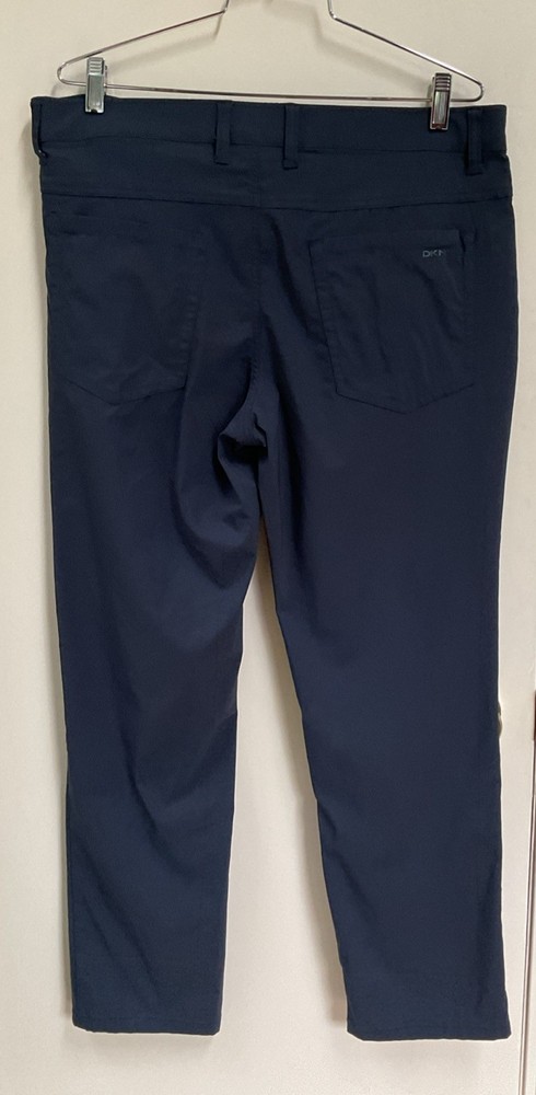 DKNY Men's Navy Blue Comfort Stretch Pinnacle Tech Pants 34x29 Golf