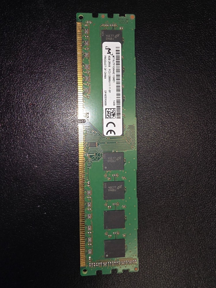 Micron 8GB DDR3 1600MHz PC3-12800 Desktop RAM 2Rx8 MT16JTF1G64AZ-1G6E1 Tested