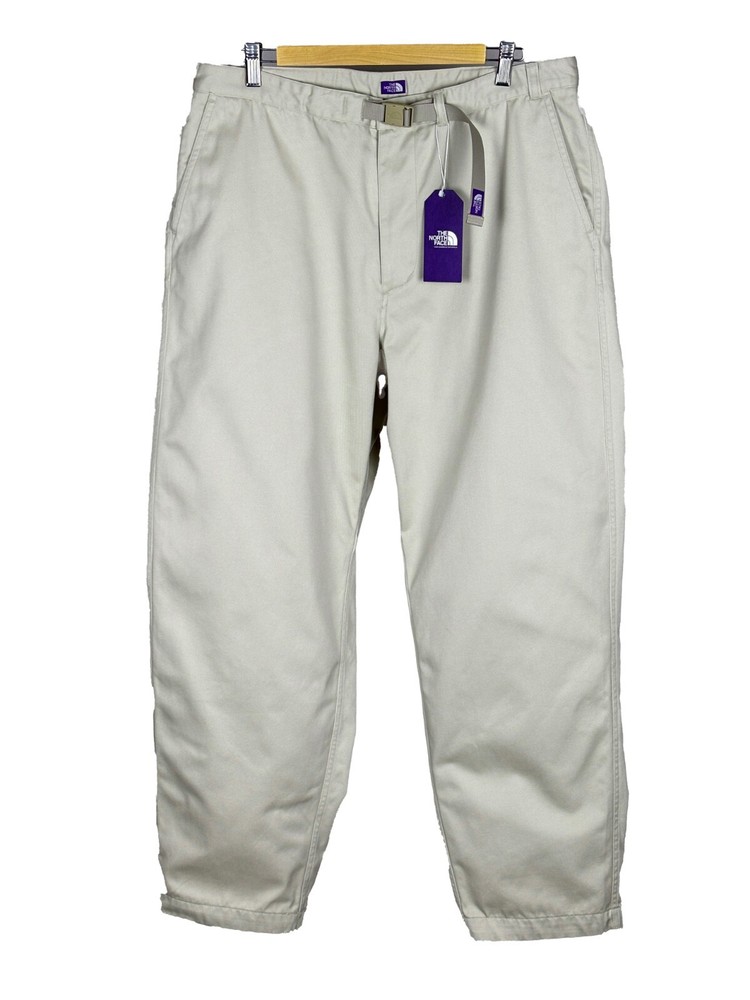 The North Face Purple Label Chino Wide Tapered Field Pants in Light Beige NT5412N