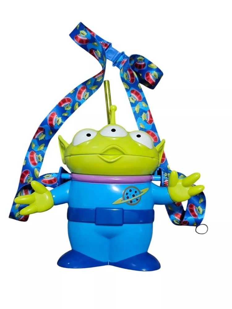 Disney Parks Pixar Toy Story Little Green Men Alien Sipper Cup w/ Lanyard k