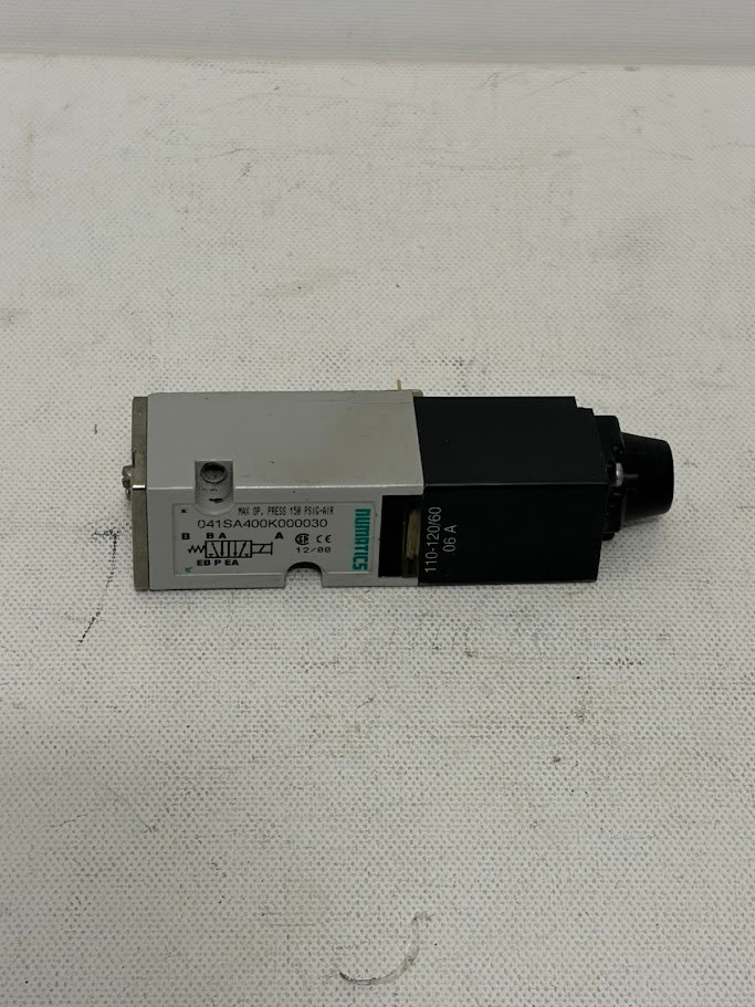 Used - Numatics 041SA400K000030   SOLENOID VALVE 110-120 V AC 2-POSITION 4-WAY
