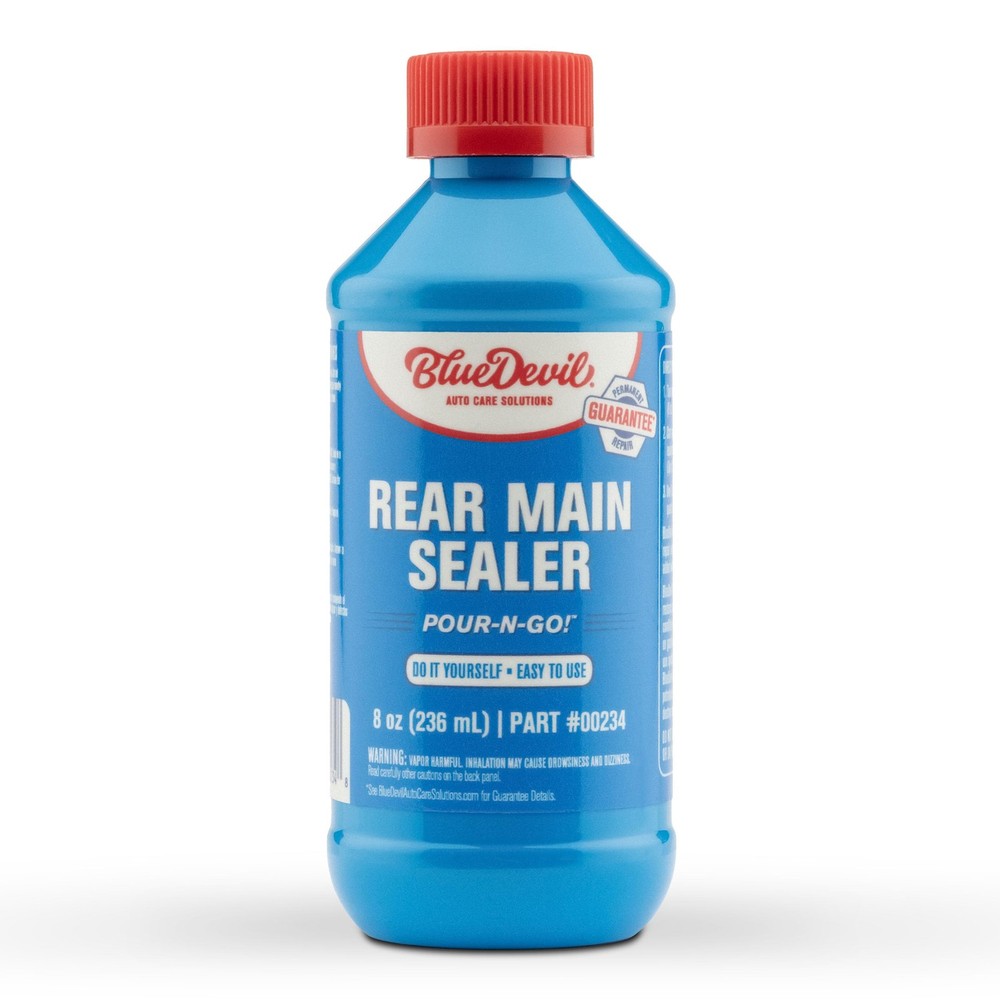 BlueDevil Rear Main Sealer Guranteed Permanent Seal Works In Gas Or Diesel 8 Oz