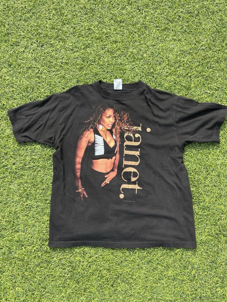 Vintage Janet Jackson World Tour 1993 1994 Shirt Large 90s Photo Graphic Tee