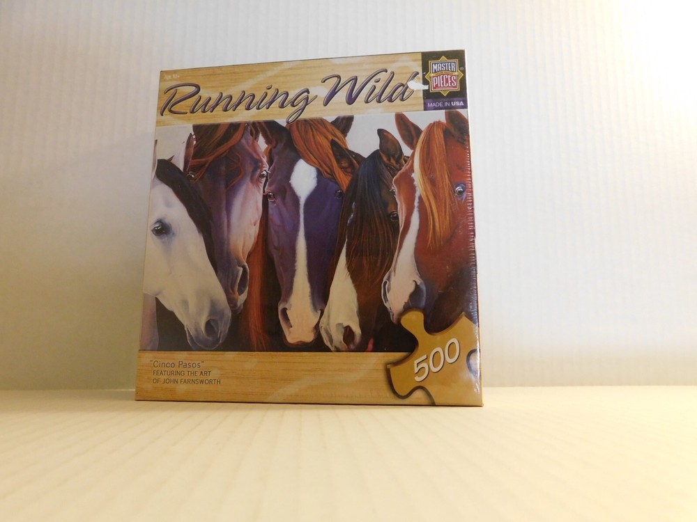 Running Wild  500 piece Jigsaw Puzzle Cinco Pasos Featuring The Art Of John Farn