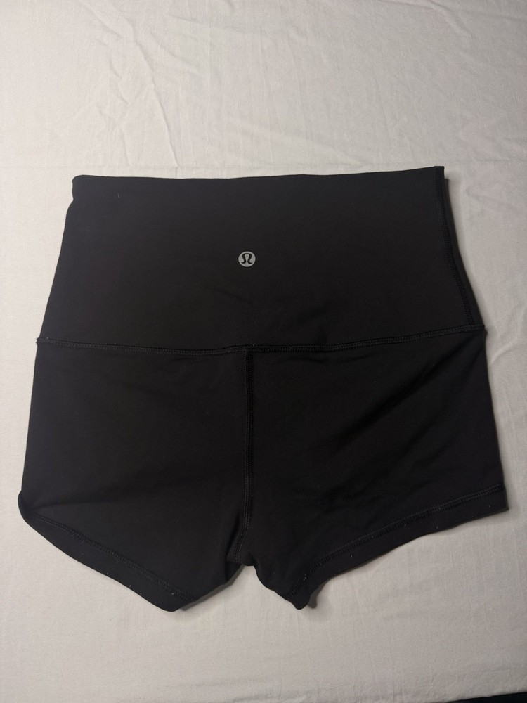 Lululemon Align Shorts Womens Size 4 Black Yoga Athletic Compression Shorts