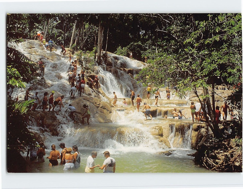 Postcard Dunns River Falls In St. Ann Jamaica