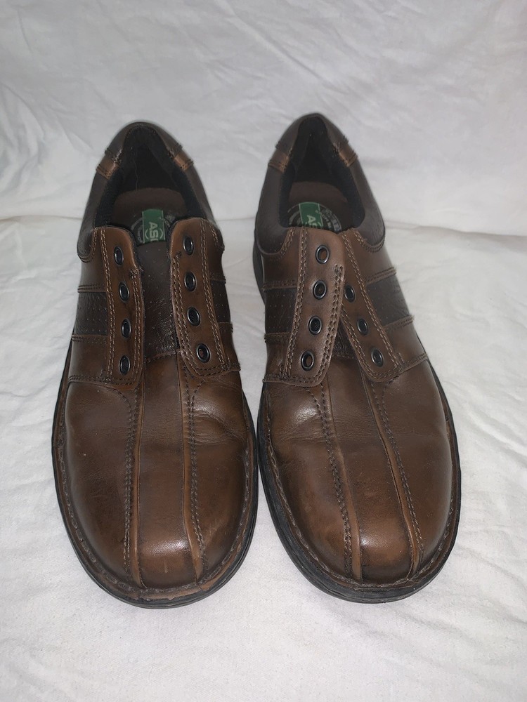 ASC Streetcars Mens Brown Leather Diplomat Casual Comfort Hybrid Shoes 11.5M