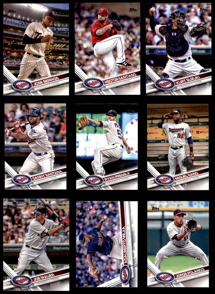 2017 Topps Twins Almost Complete Team Set 8 - NM/MT 7168595 (22 / 23 cards)