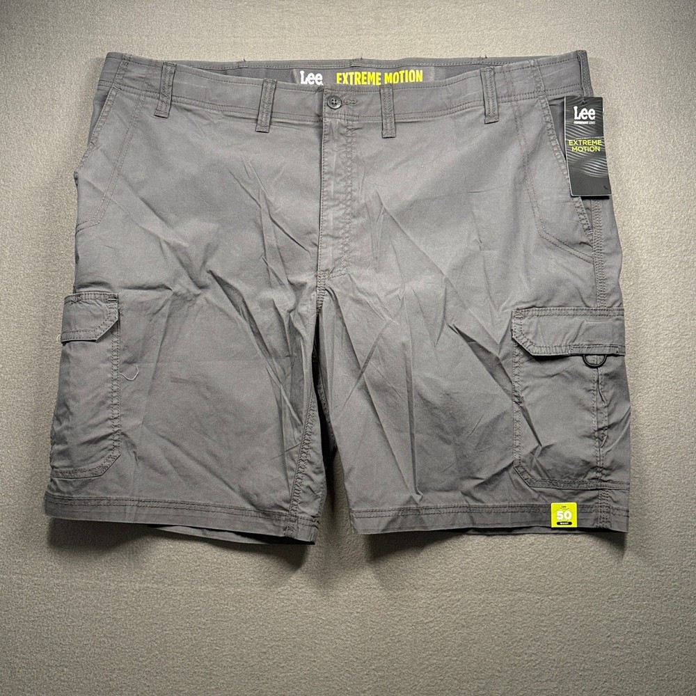 Lee Cargo Shorts Mens 50 Anthracite Extreme Motion Performance 102287020