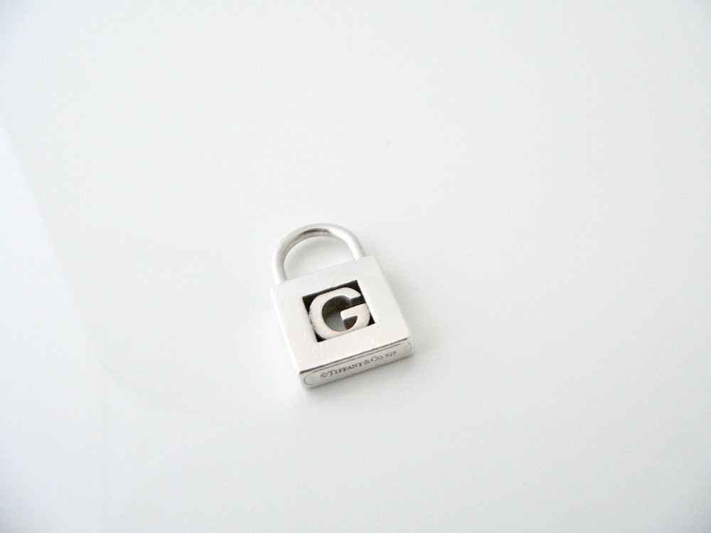 Tiffany & Co Alphabet G Charm Letter Padlock Personalized Pendant Gift Love T Co