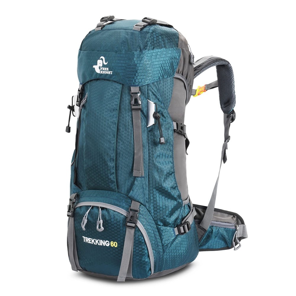 Bseash 60L Waterproof Hiking Camping Backpack with Rain Cover, Large Outdoor ...