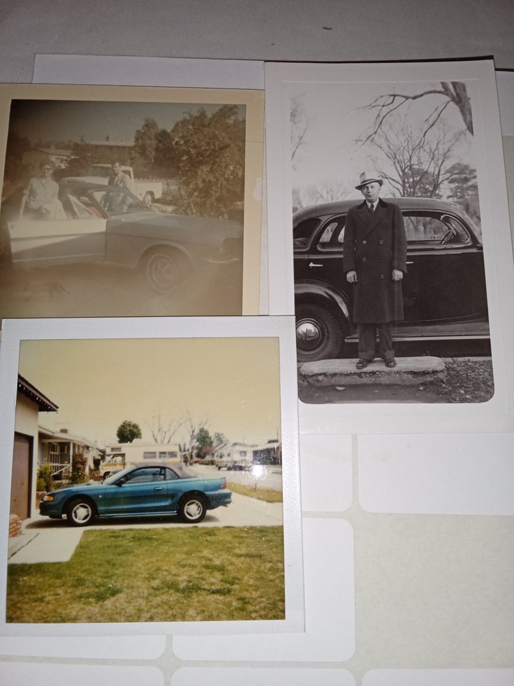 Vintage Automobile Car Photos Lot Old 30’s 40s Snapshot ~ Misc Photo