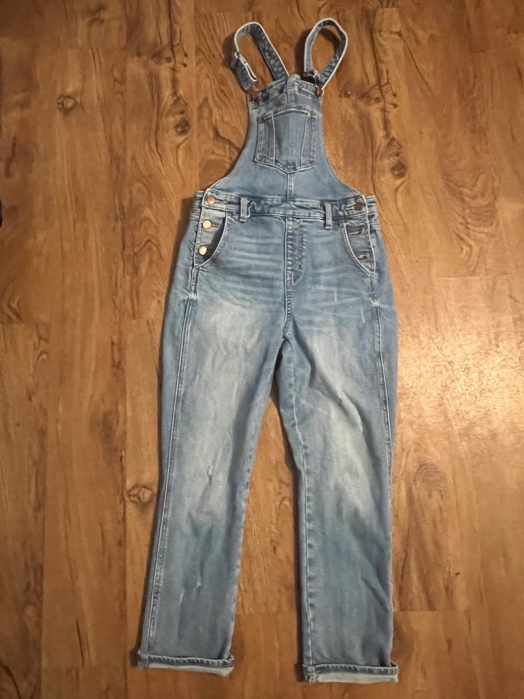 Old Navy Tapered Women's Blue Denim Jean Overalls Jumpsuit Size6