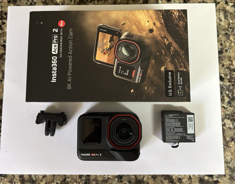 Used Insta360 Ace Pro 2 Action Camera- Dual Battery Bundle✅-image