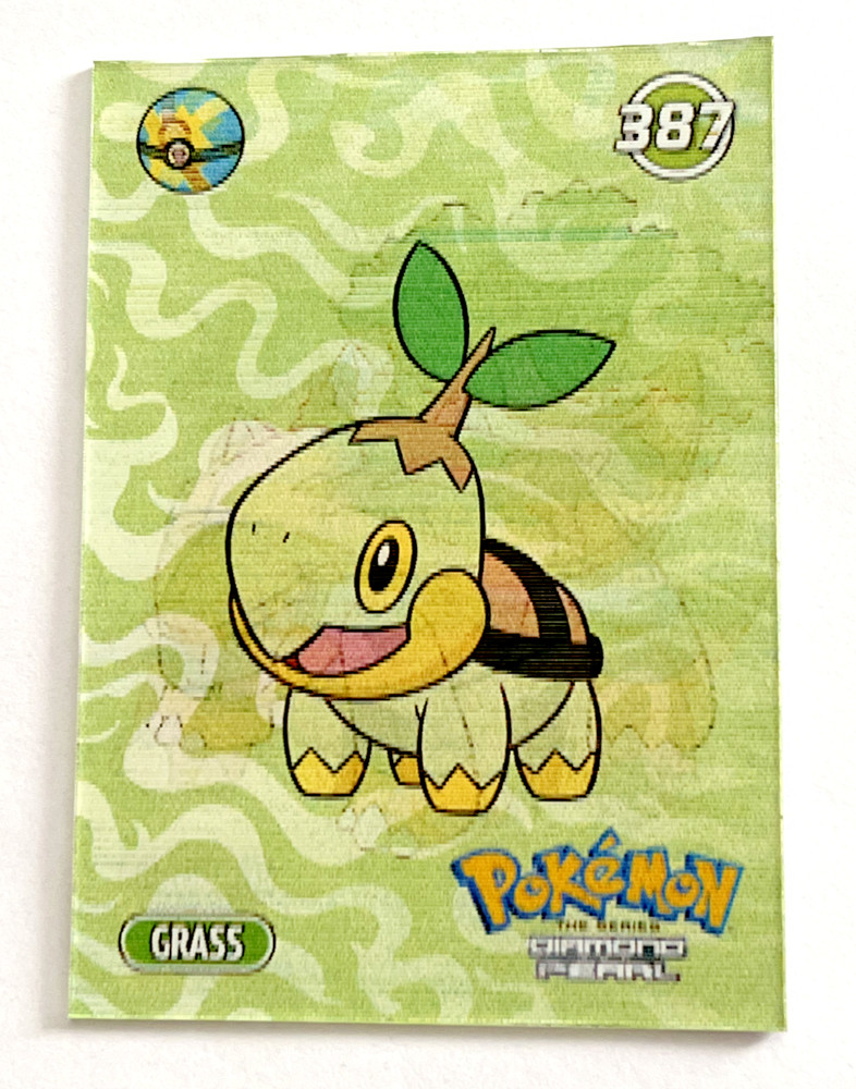 2024 POKEMON 3D Galactic Card #10 TURTWIG GROTLE TORTERRA Peru Lenticular