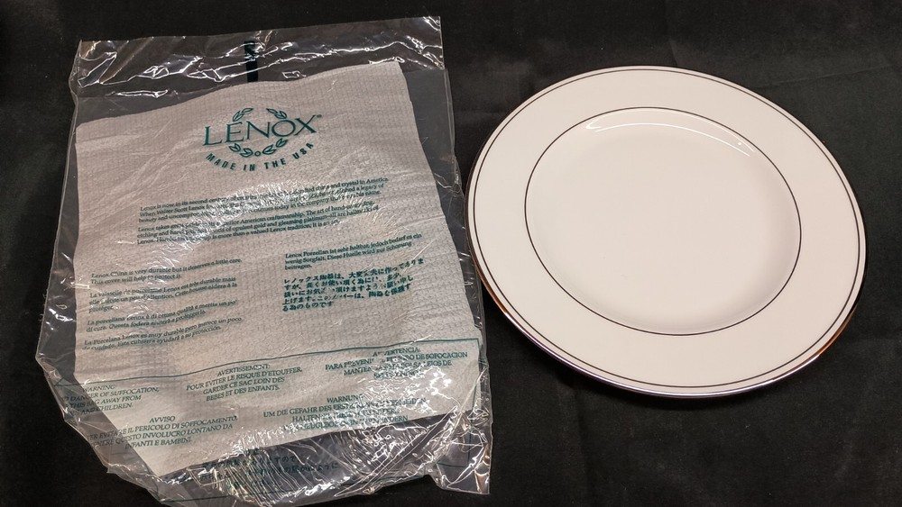Lenox Classic Collections Federal Platinum Fine Bone China Salad Plate 8