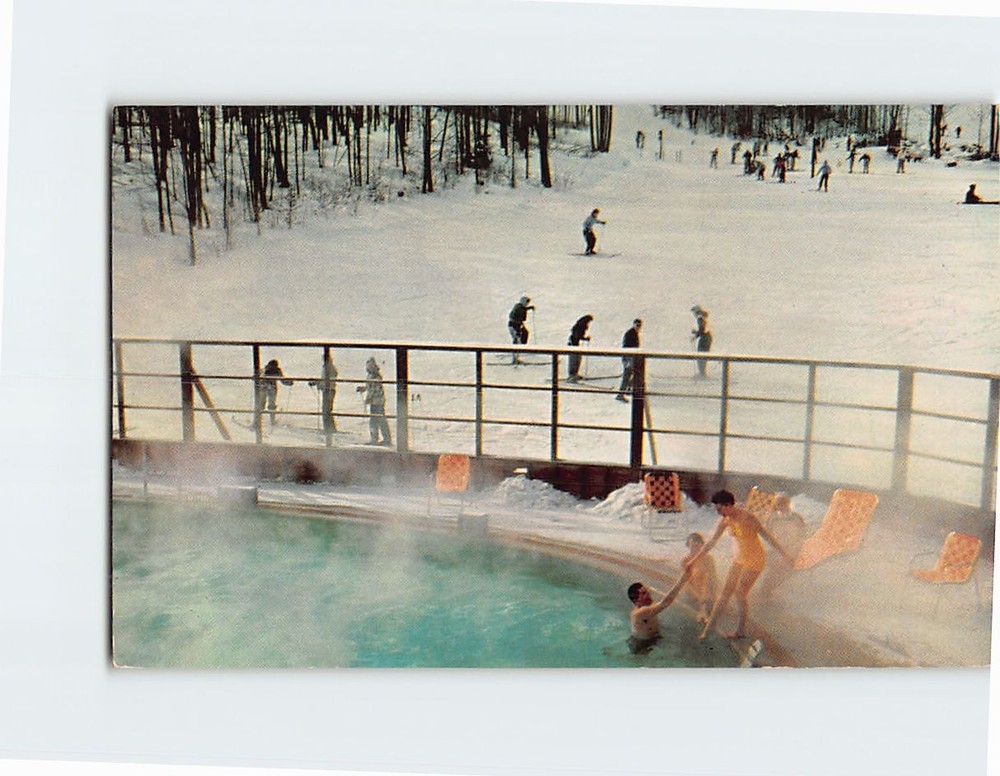 Postcard Boyne Mountain Ski Lodge Boyne Falls Michigan USA