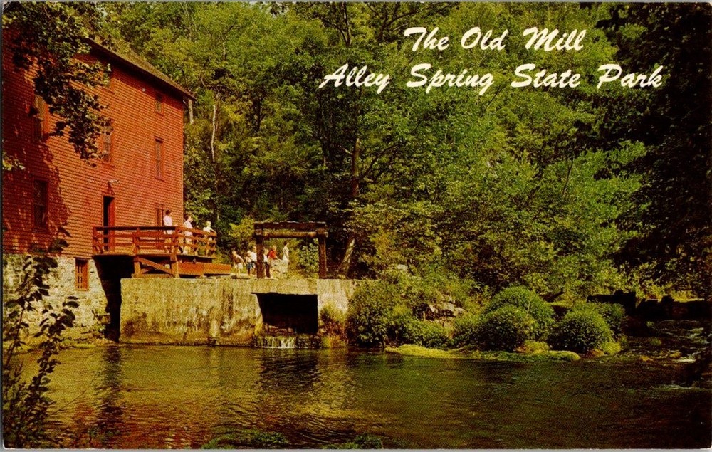 The Old Mill Alley Springs State Park Famed Ozarks, Missouri Postcard
