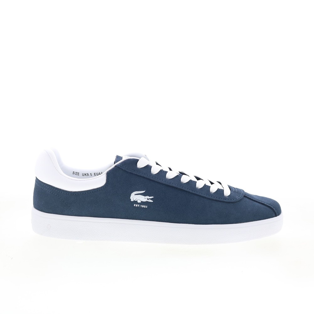 Lacoste Baseshot 223 1 SMA Mens Blue Leather Lifestyle Sneakers Shoes