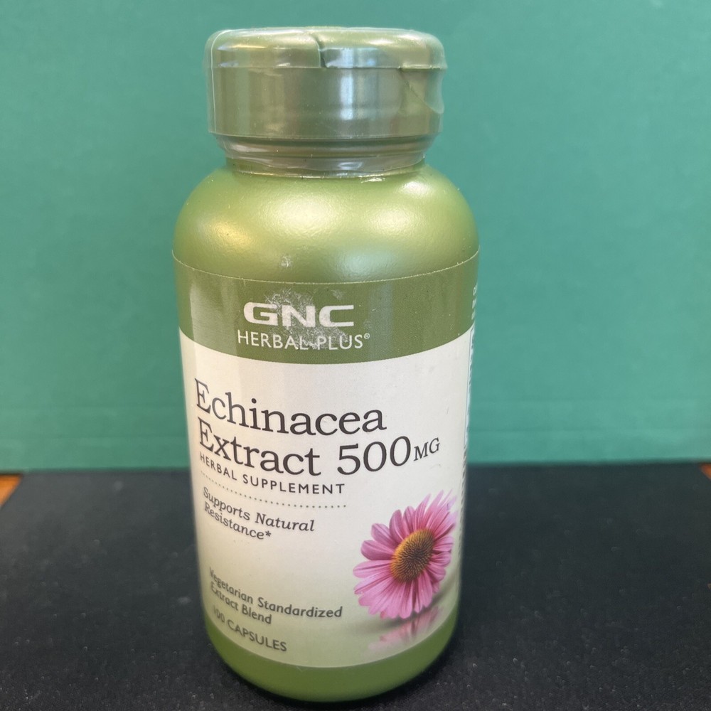 GNC Herbal Plus Echinacea Extract - 500mg - 100 Capsules
