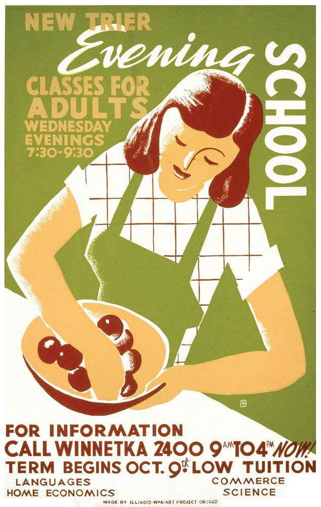 Decor  Poster. Graphic Art Design. Evening school . Home Shop Wall Art. 1697