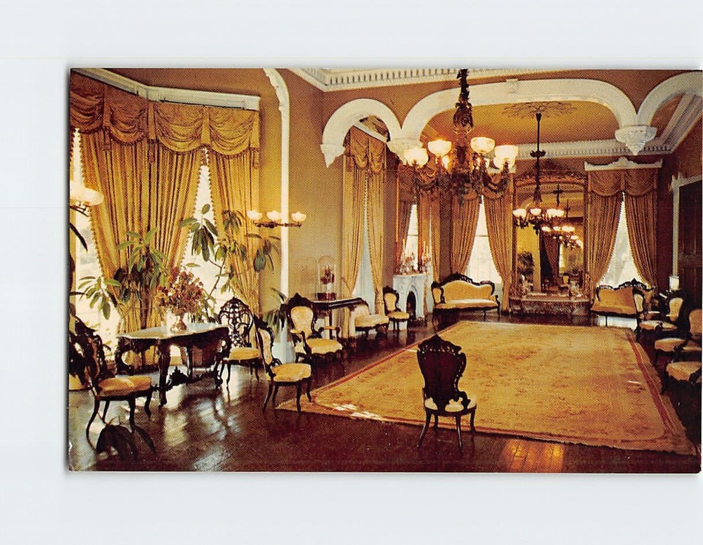 Postcard Stanton Hall Parlor Natchez Mississippi USA