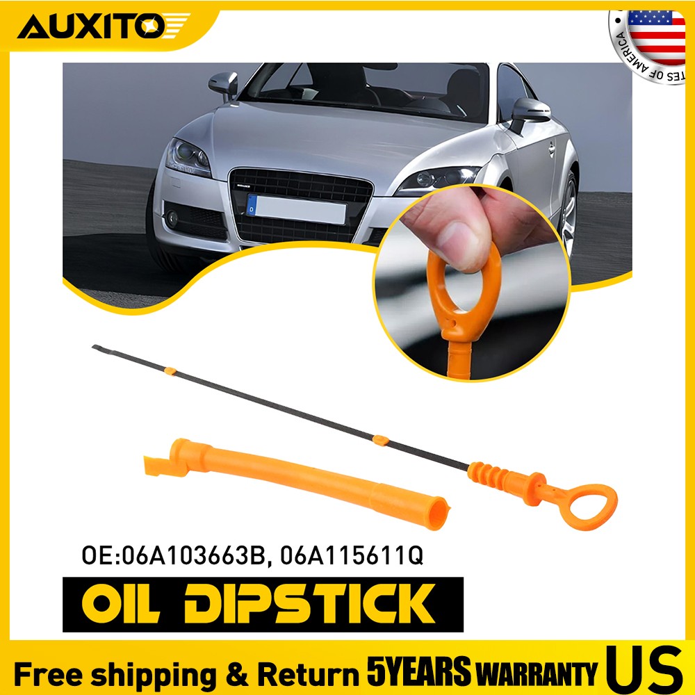Oil DipStick &Oil Dip Stick Funnel Tube For VW Jetta Beetle Golf 2.0L 06A103663C