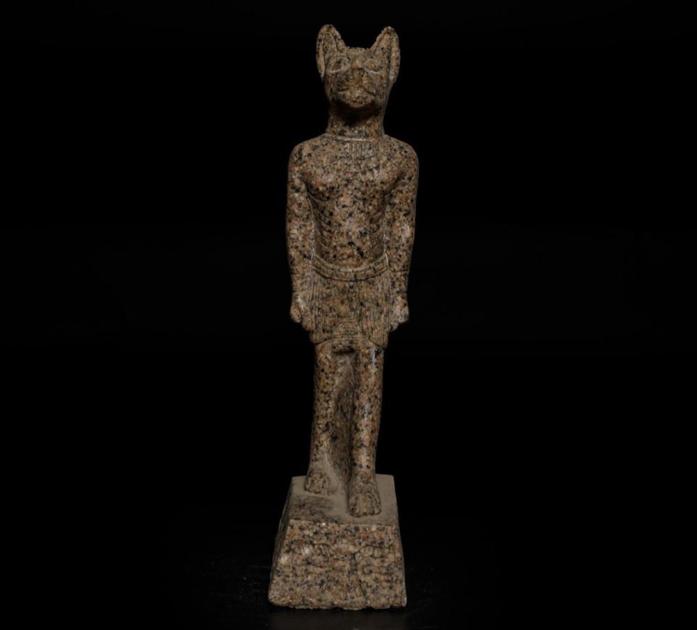Authentic Ancient Egyptian Antiques Goddess Bastet Statue Artifact Figure BC