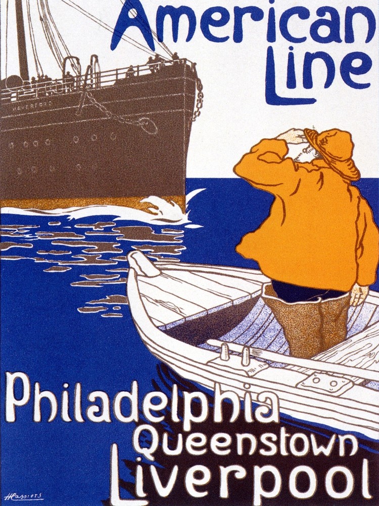 Decor American line Travel Liverpool Poster. Fine Graphic Design. Wall Art. 2078