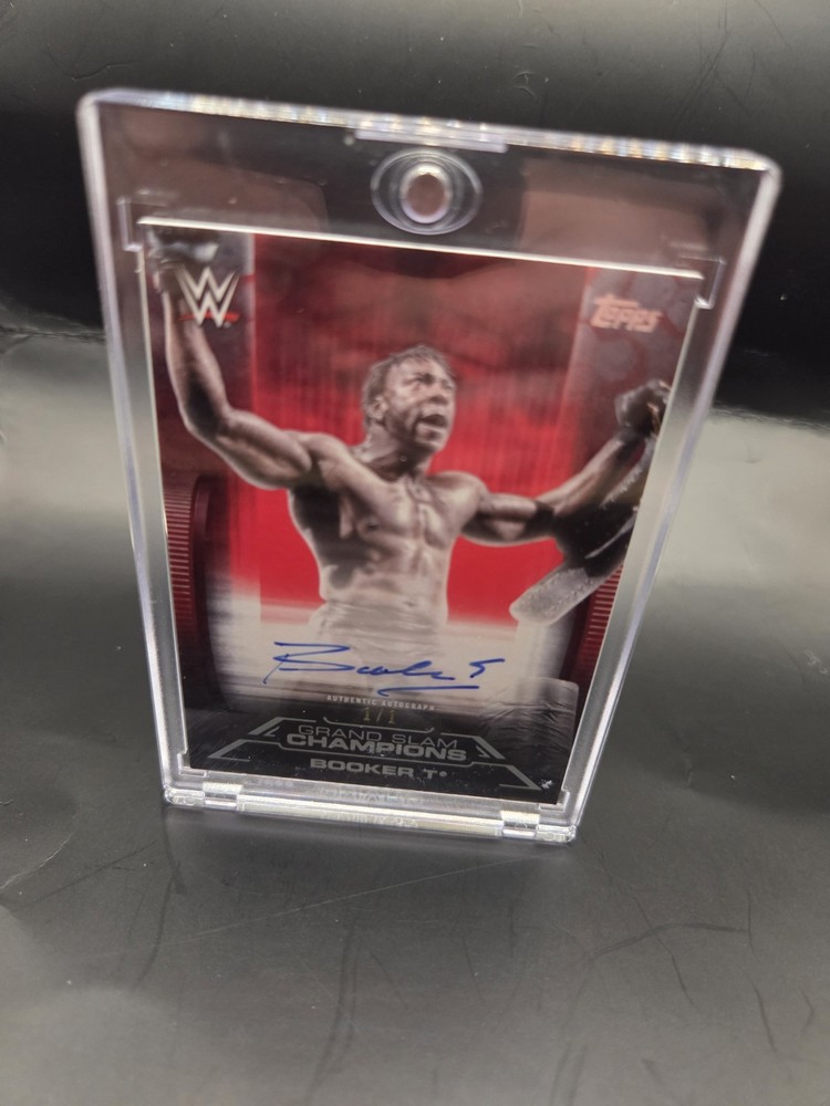 WWE Booker T One Of One 1/1 On Card Auto Limited Topps Grand Slam Champions