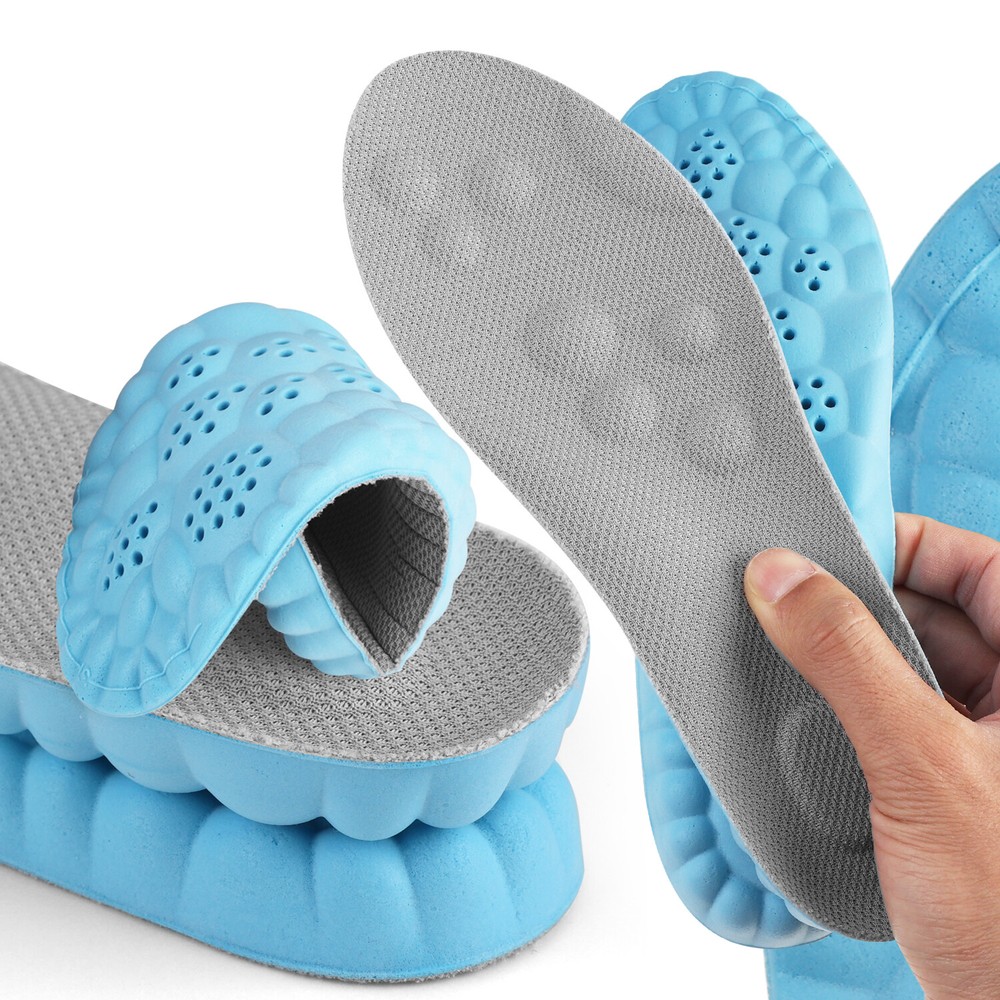 4D Memory Foam Shoe Insoles Orthotic Inserts for Men Women Sports Comfort USA